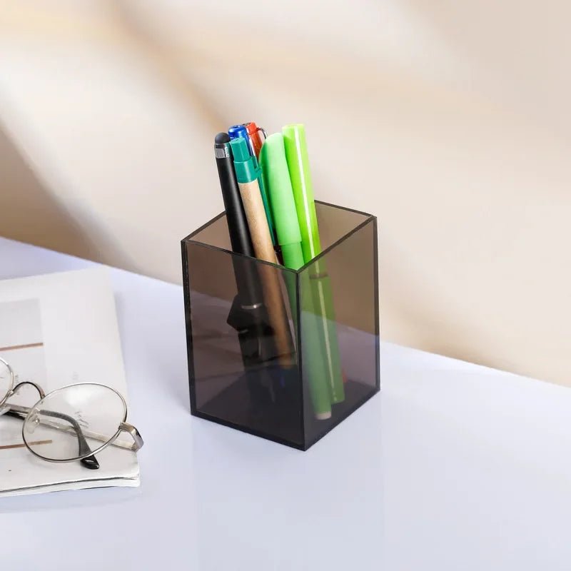 Colourful Transparent Desk Pen Holder - The House Of BLOC