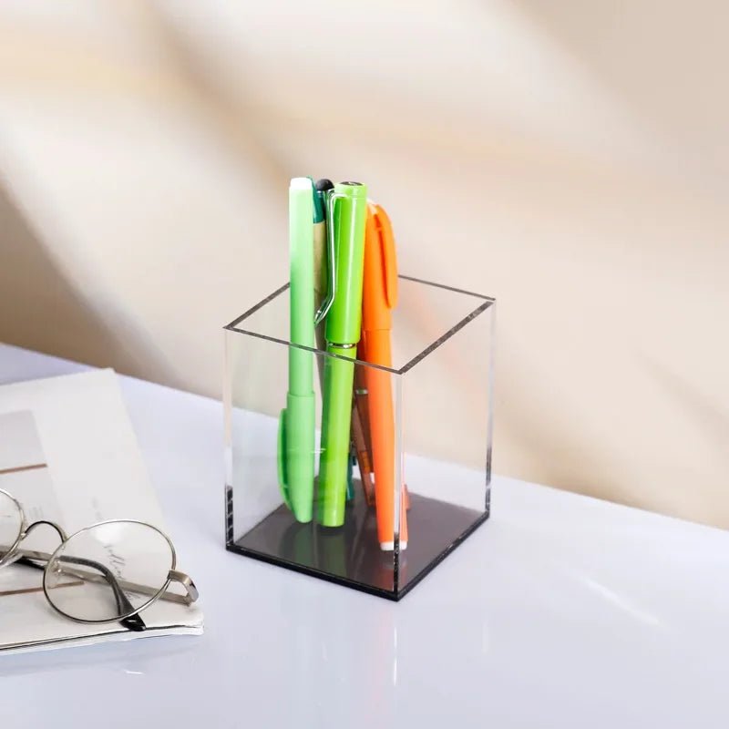 Colourful Transparent Desk Pen Holder - The House Of BLOC