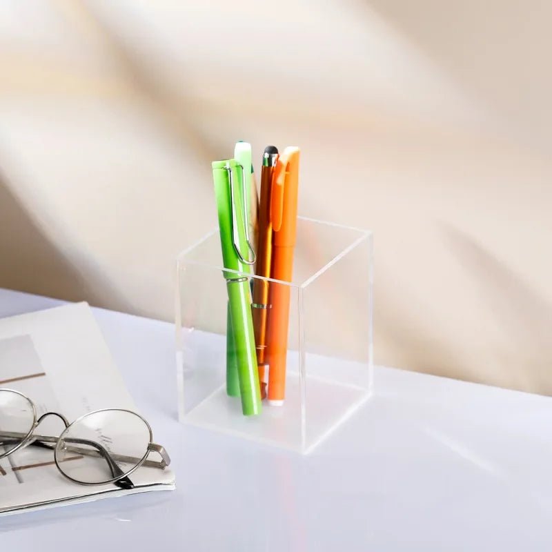 Colourful Transparent Desk Pen Holder - The House Of BLOC