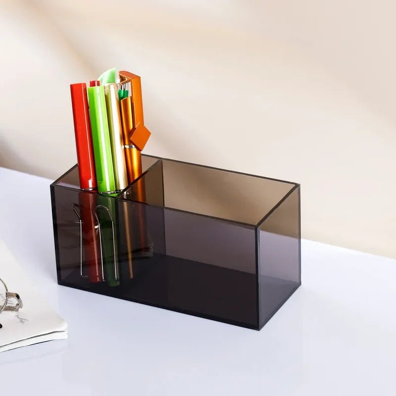 Colourful Transparent Desk Pen Holder - The House Of BLOC