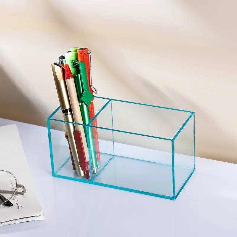 Colourful Transparent Desk Pen Holder - The House Of BLOC