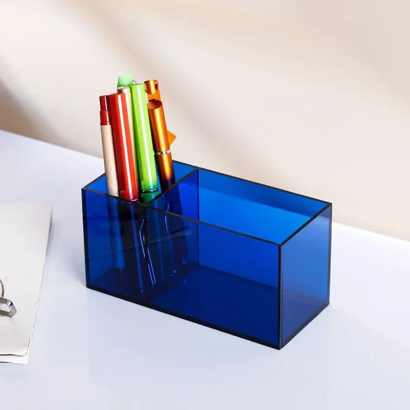 Colourful Transparent Desk Pen Holder - The House Of BLOC