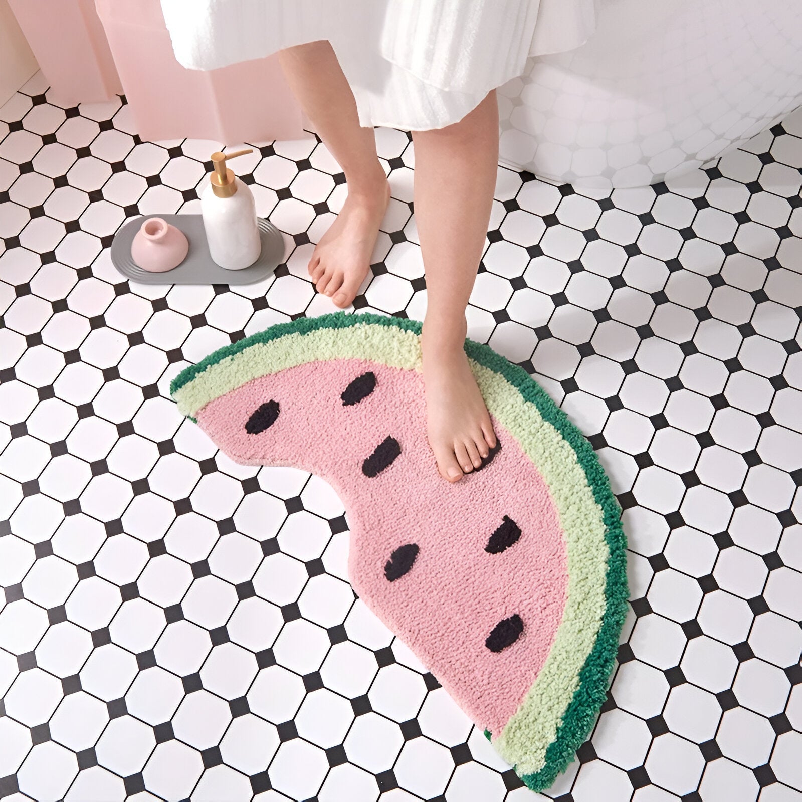 Colourful Watermelon Bathroom Mat - The House Of BLOC