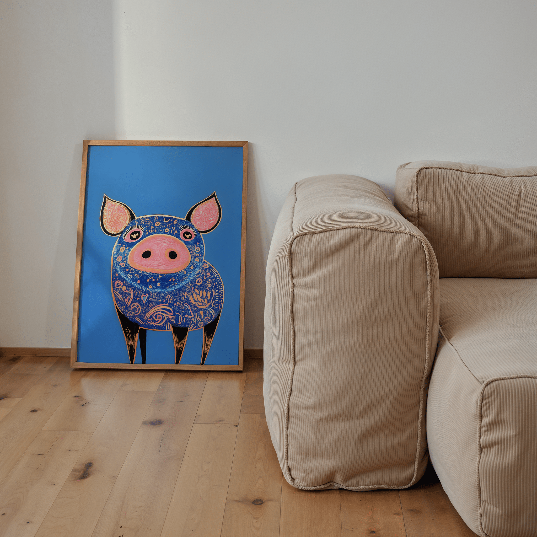 Cosmic Piggy - Premium Semi - Glossy Poster - The House Of BLOC