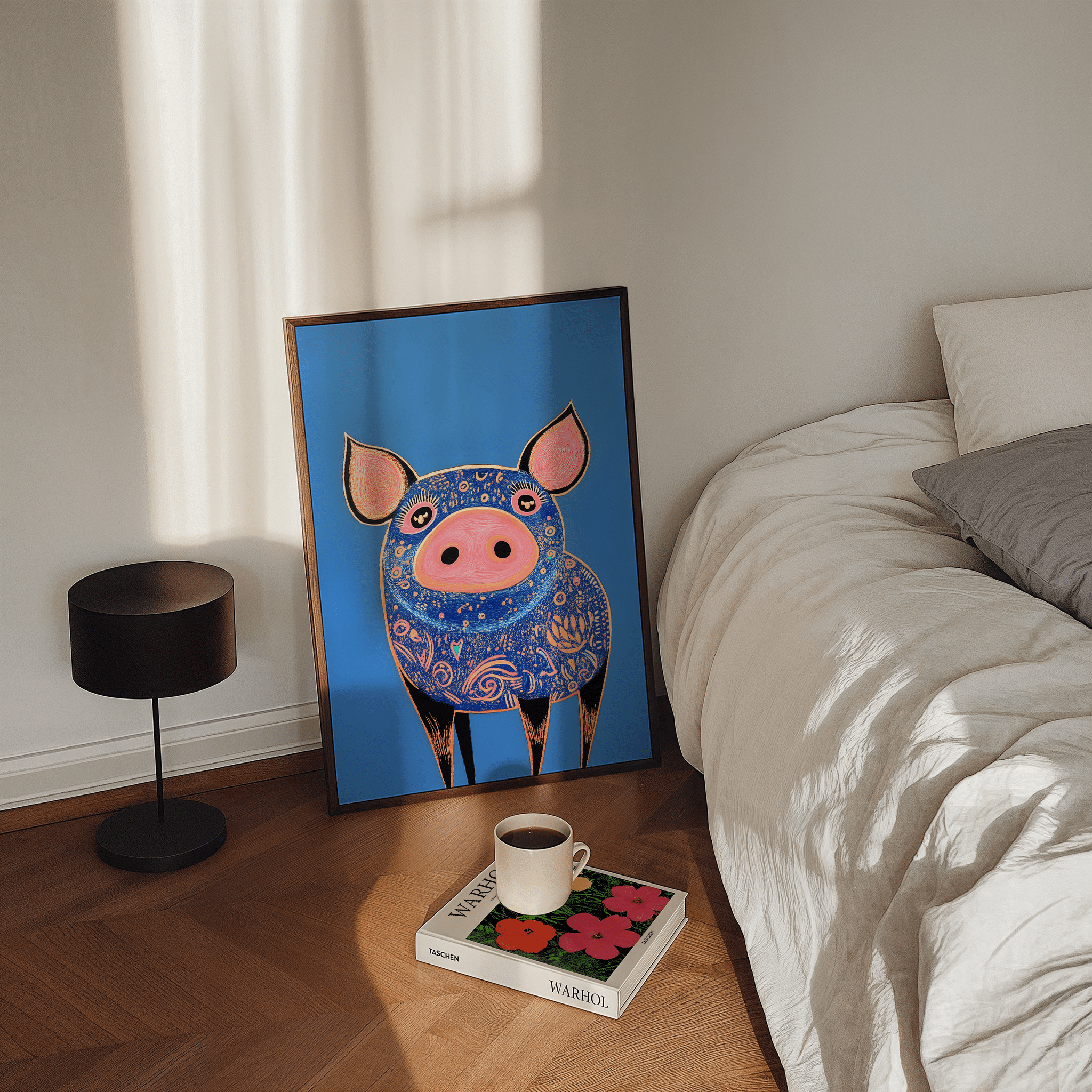 Cosmic Piggy - Premium Semi - Glossy Poster - The House Of BLOC