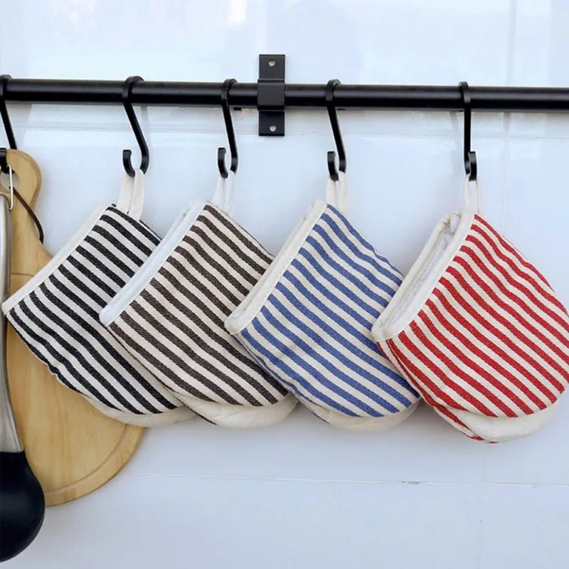 Cotton Striped Oven Glove - The House Of BLOC