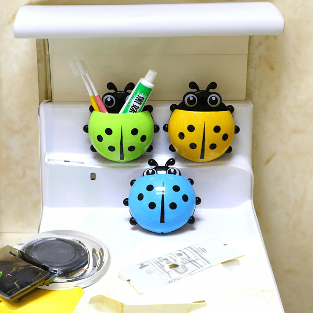 Cute Children's Ladybird Toothbrush Holder - The House Of BLOC