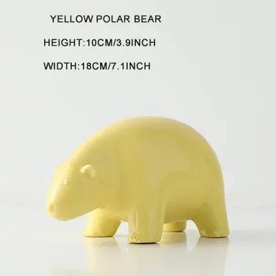 Cute Glazed Ceramic Animal Ornament - The House Of BLOC