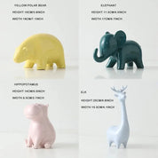 Cute Glazed Ceramic Animal Ornament - The House Of BLOC