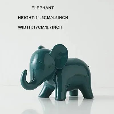 Cute Glazed Ceramic Animal Ornament - The House Of BLOC