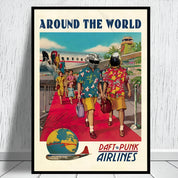 Daft Punk Band 'Around The World' Canvas Poster