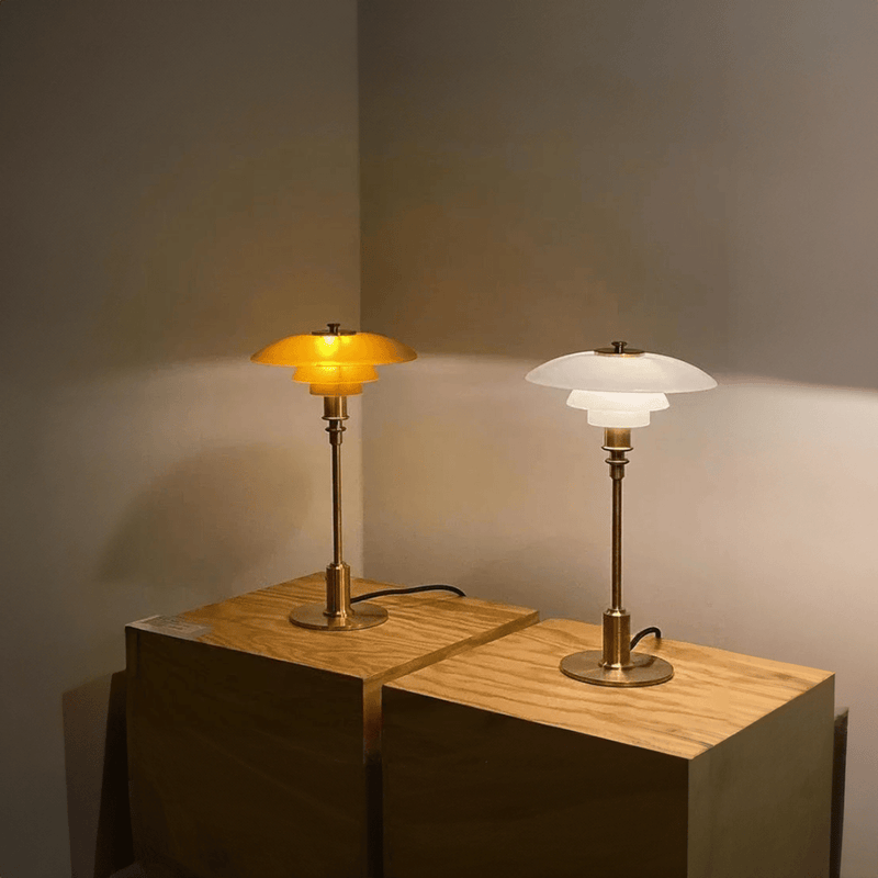 Danish Inspired Glass Table Lamp - The House Of BLOC