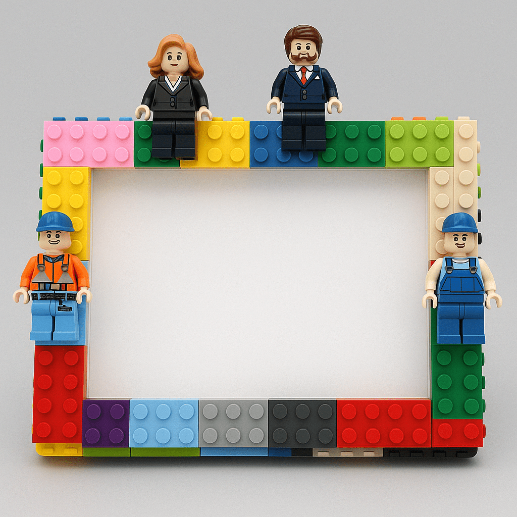 DIY Children's Building Block Photo Frame - The House Of BLOC