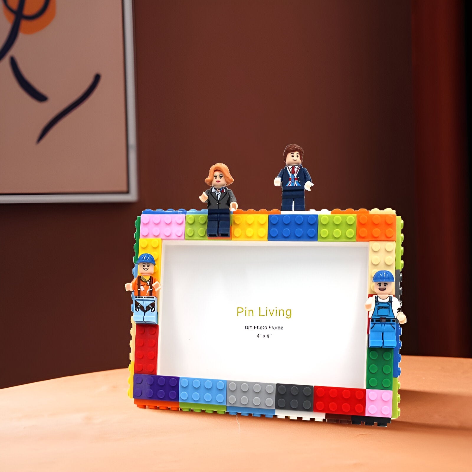 DIY Children's Building Block Photo Frame