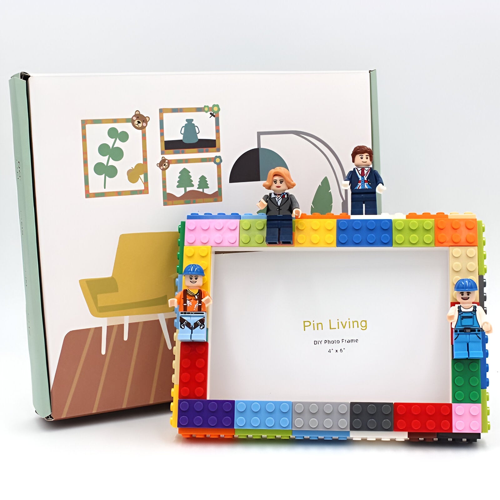 DIY Children's Building Block Photo Frame