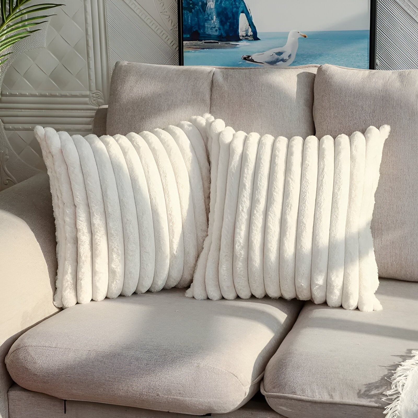 Double Sided Plush Pastel Cushion Cover - The House Of BLOC