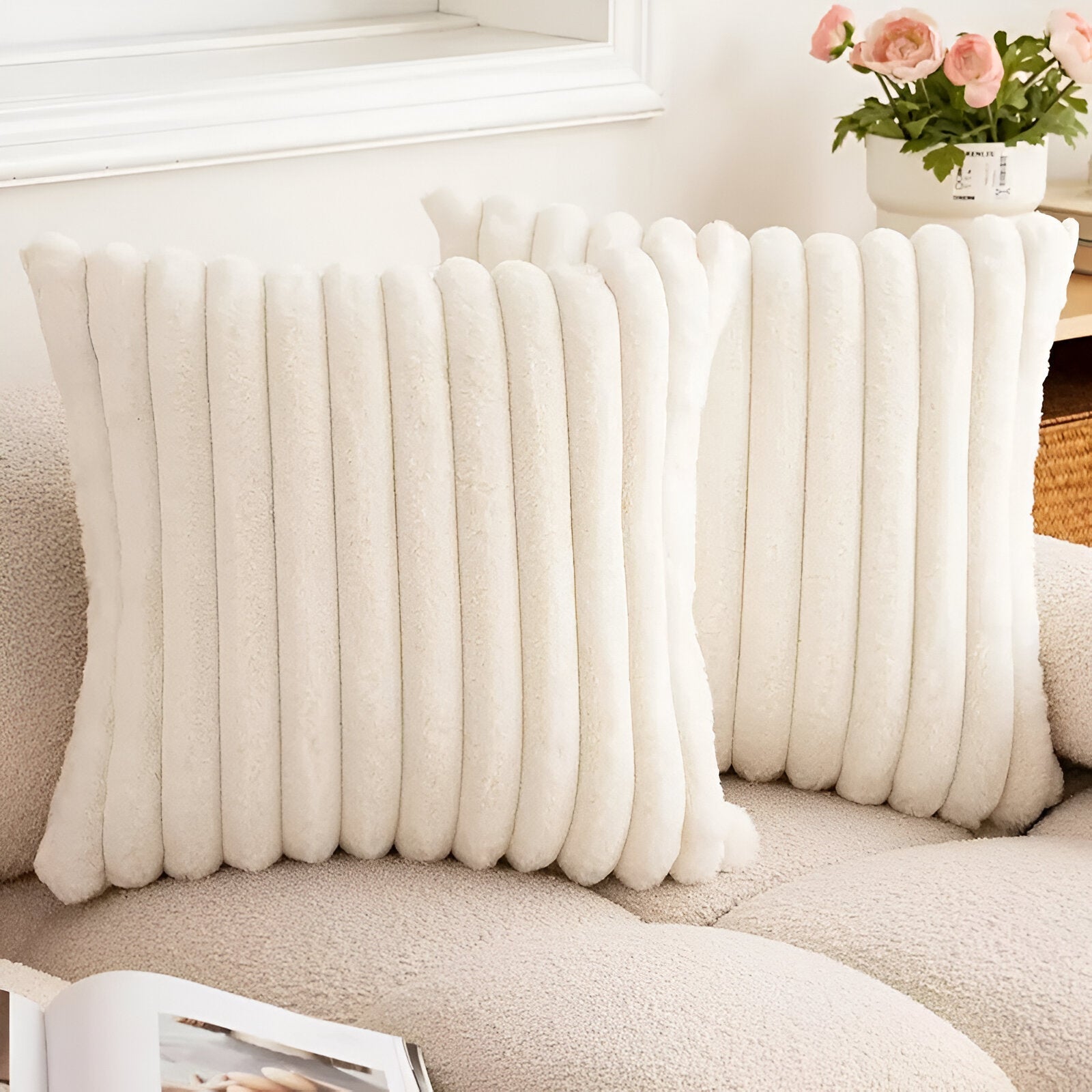 Double Sided Plush Pastel Cushion Cover - The House Of BLOC