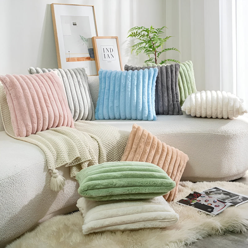 Double Sided Plush Pastel Cushion Cover - The House Of BLOC