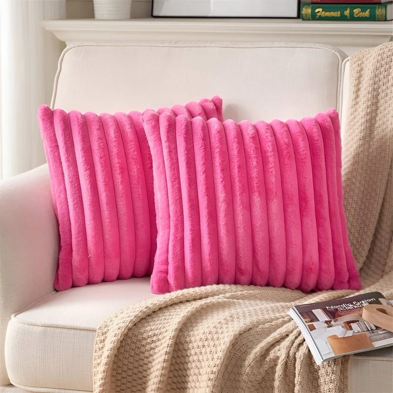 Double Sided Plush Pastel Cushion Cover - The House Of BLOC