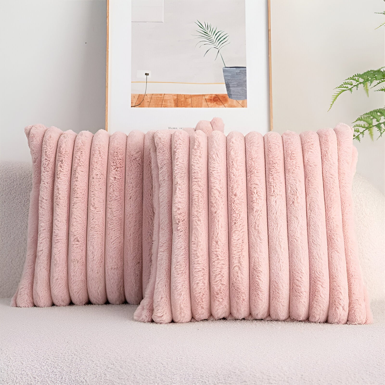 Double Sided Plush Pastel Cushion Cover - The House Of BLOC