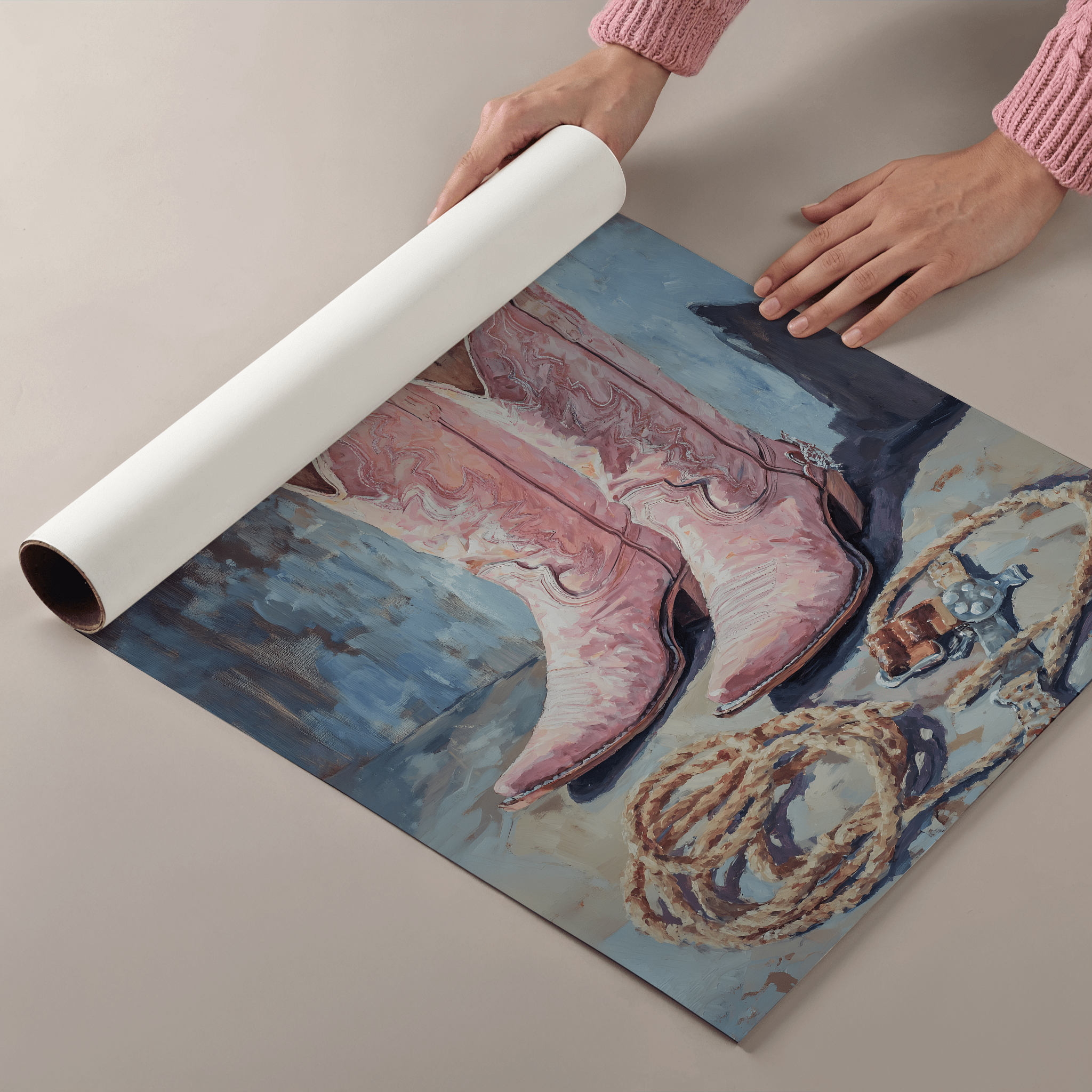 Dusty Rose Riders - Premium Semi - Glossy Poster - The House Of BLOC