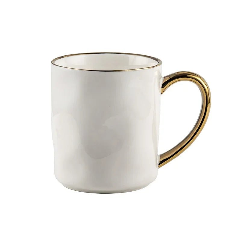 Elegant Classic Gold Rim Coffee Mug - The House Of BLOC