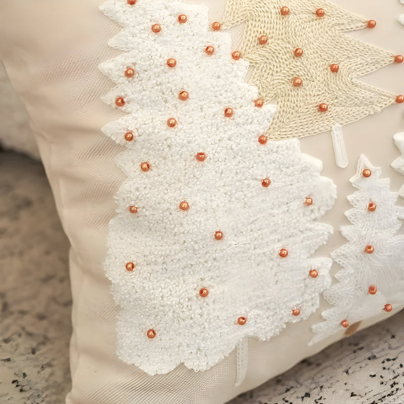 Embroidered Christmas Cushion Cover - The House Of BLOC