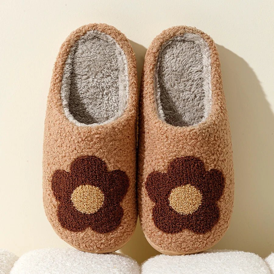 Embroidery Flower Home Slippers - The House Of BLOC