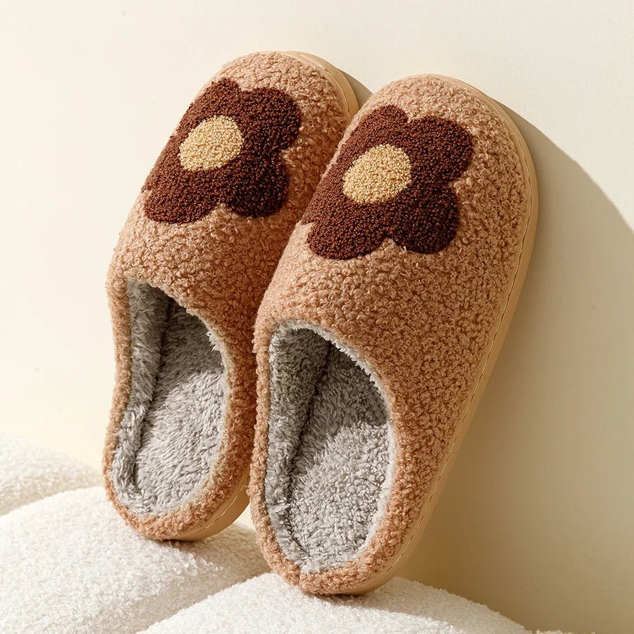 Embroidery Flower Home Slippers - The House Of BLOC