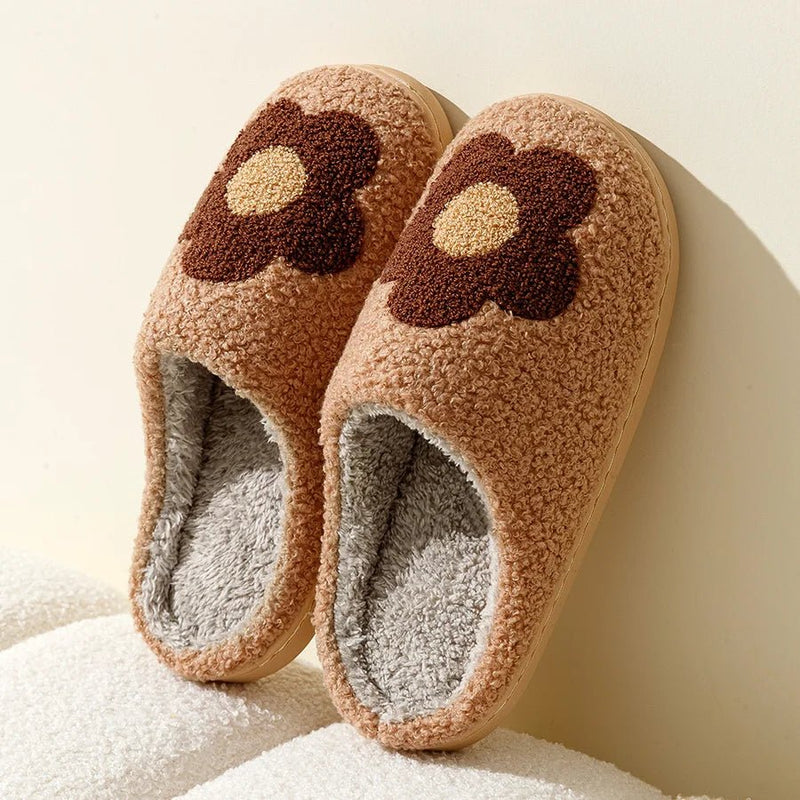 Embroidery Flower Home Slippers - The House Of BLOC