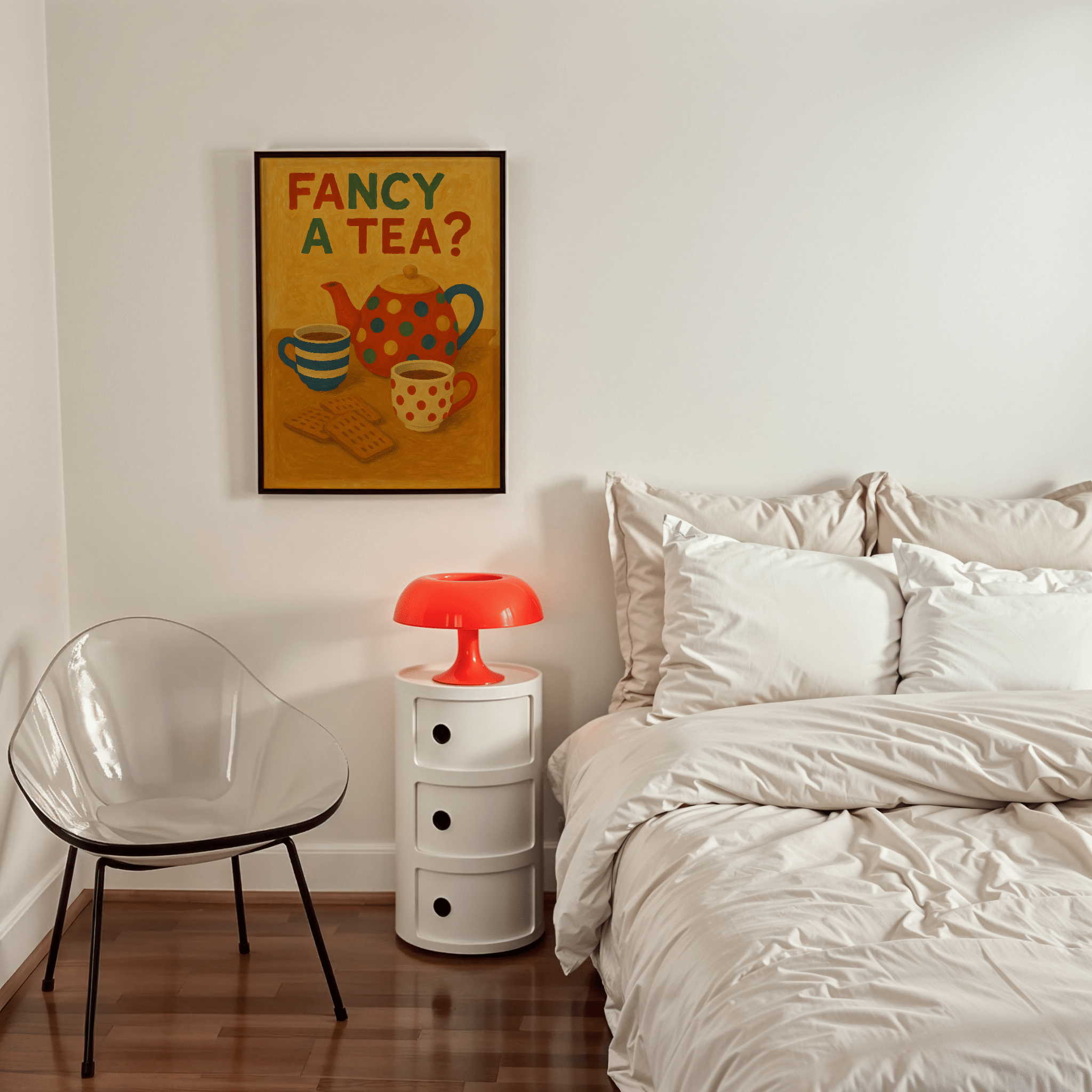 Fancy A Tea Poster - Premium Semi - Glossy Poster - The House Of BLOC