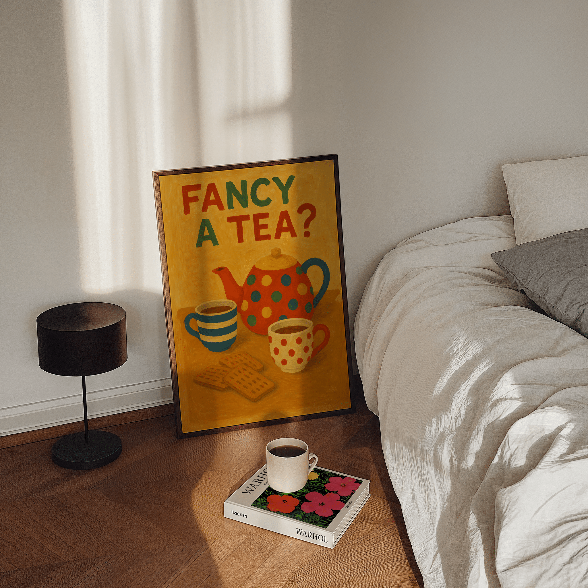 Fancy A Tea Poster - Premium Semi - Glossy Poster - The House Of BLOC