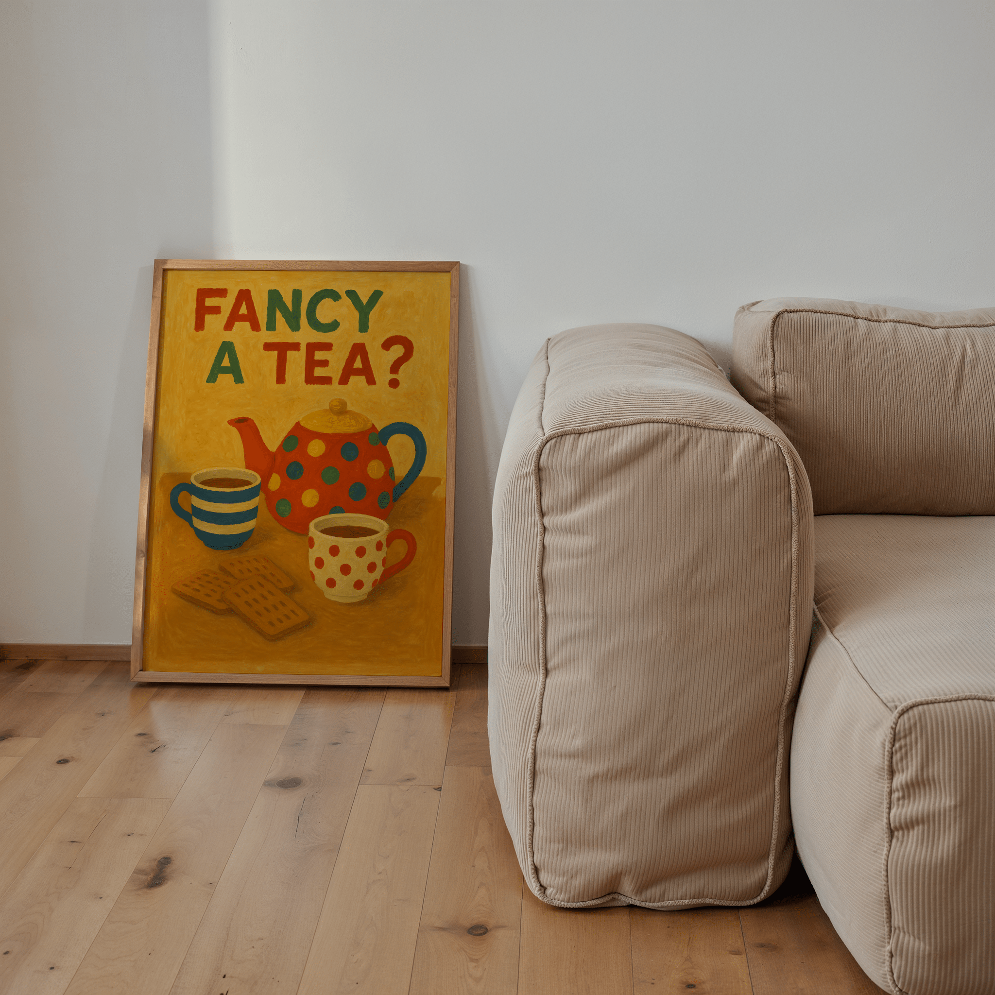 Fancy A Tea Poster - Premium Semi - Glossy Poster - The House Of BLOC