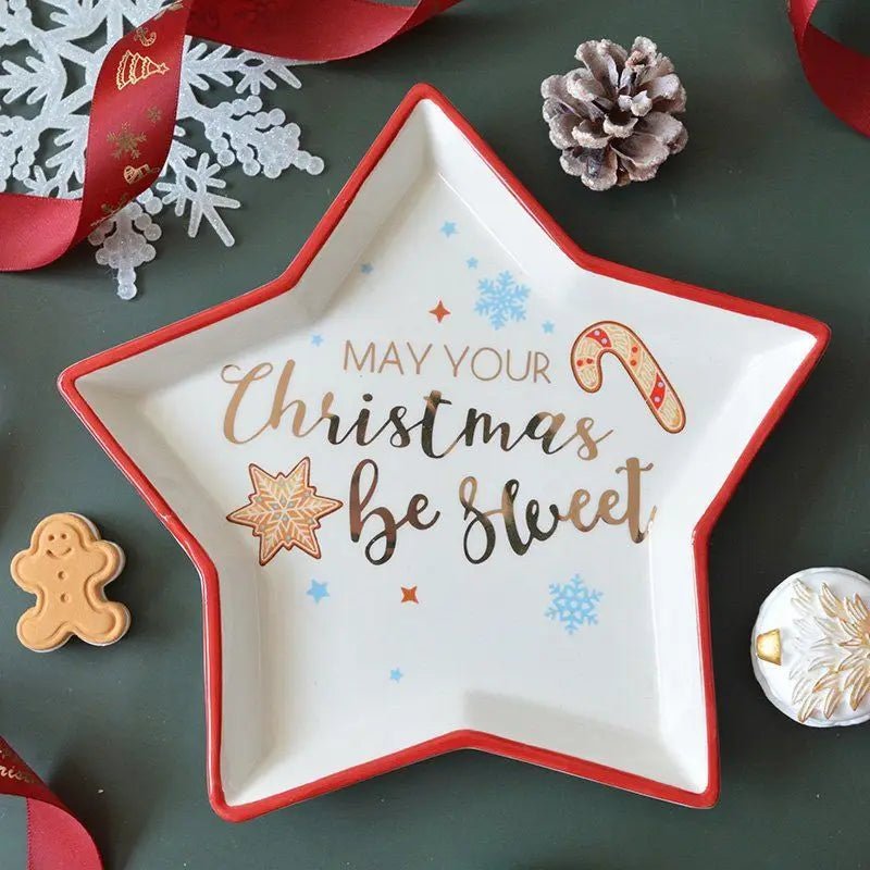 Festive Christmas Theme Porcelain Serving Dish - The House Of BLOC