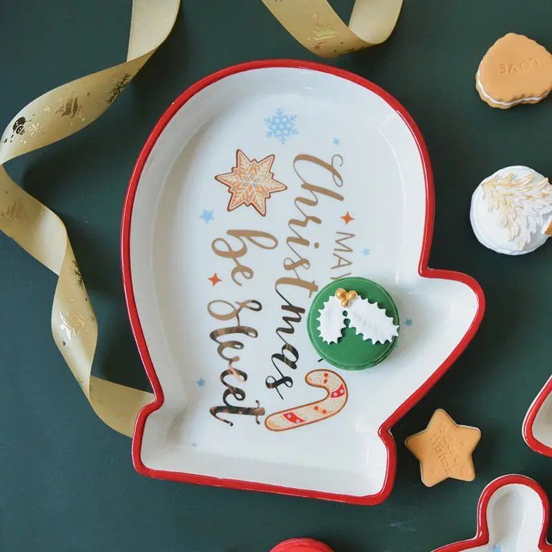 Festive Christmas Theme Porcelain Serving Dish - The House Of BLOC