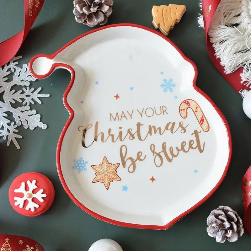 Festive Christmas Theme Porcelain Serving Dish - The House Of BLOC