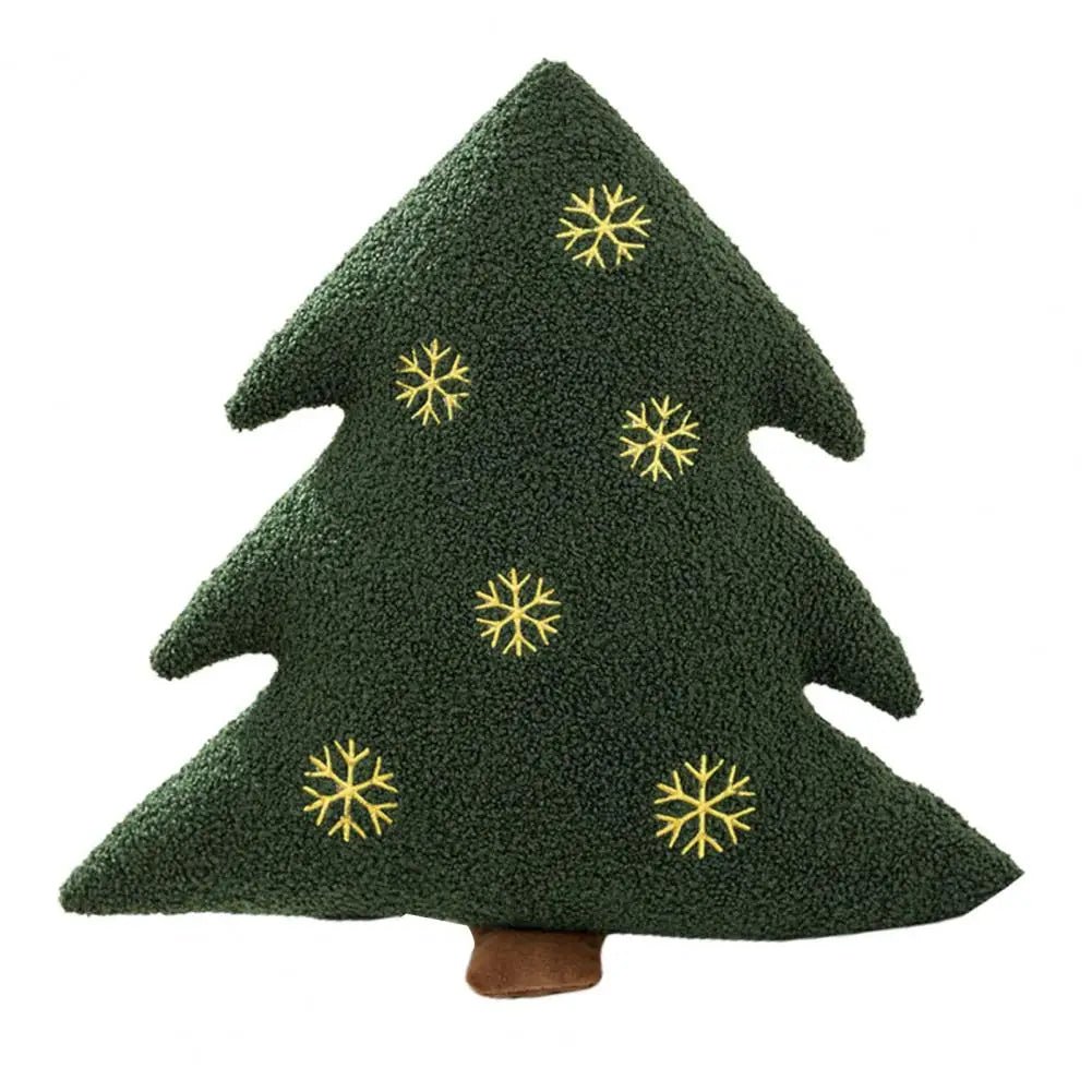 Festive Christmas Tree & Gingerbread Man Cushion - The House Of BLOC