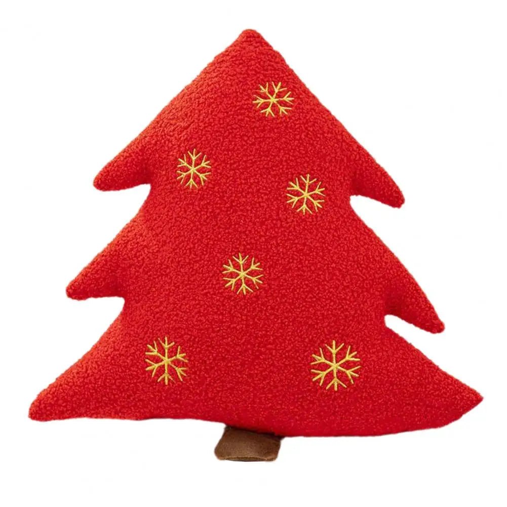 Festive Christmas Tree & Gingerbread Man Cushion - The House Of BLOC