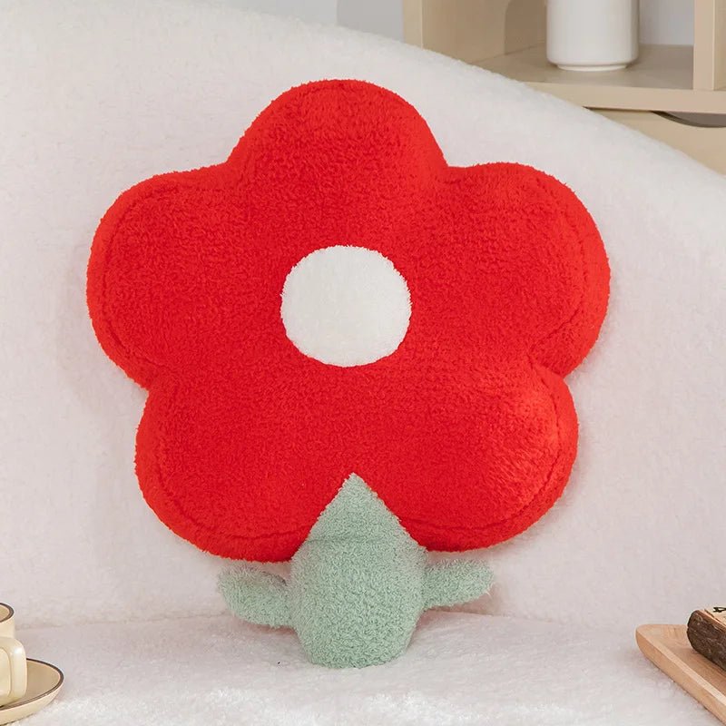 Fleece Flower Throw Cushion - The House Of BLOC