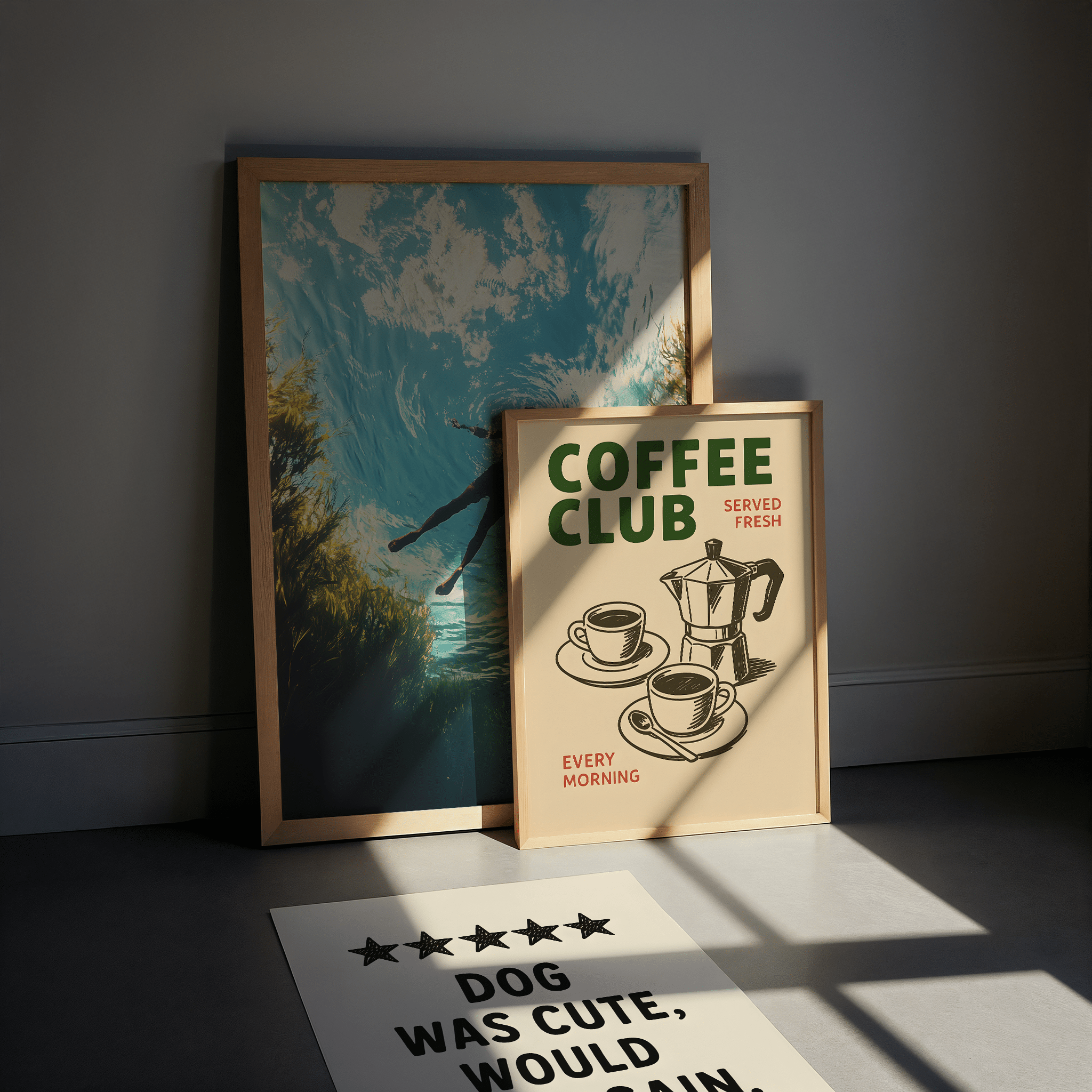 Floating In A River Poster - Premium Semi - Glossy Poster - The House Of BLOC