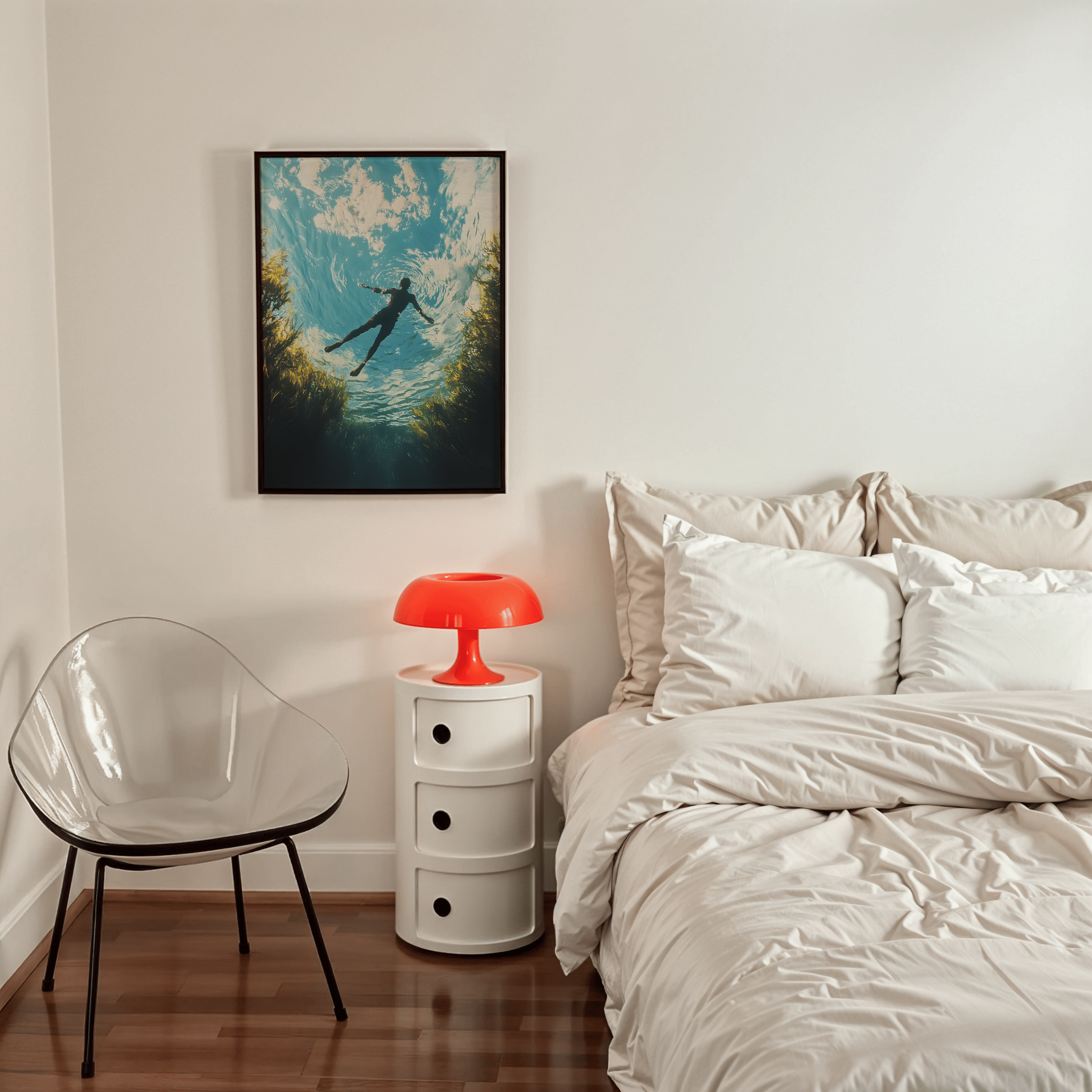 Floating In A River Poster - Premium Semi - Glossy Poster - The House Of BLOC