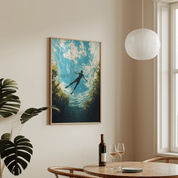 Floating In A River Poster - Premium Semi - Glossy Poster - The House Of BLOC