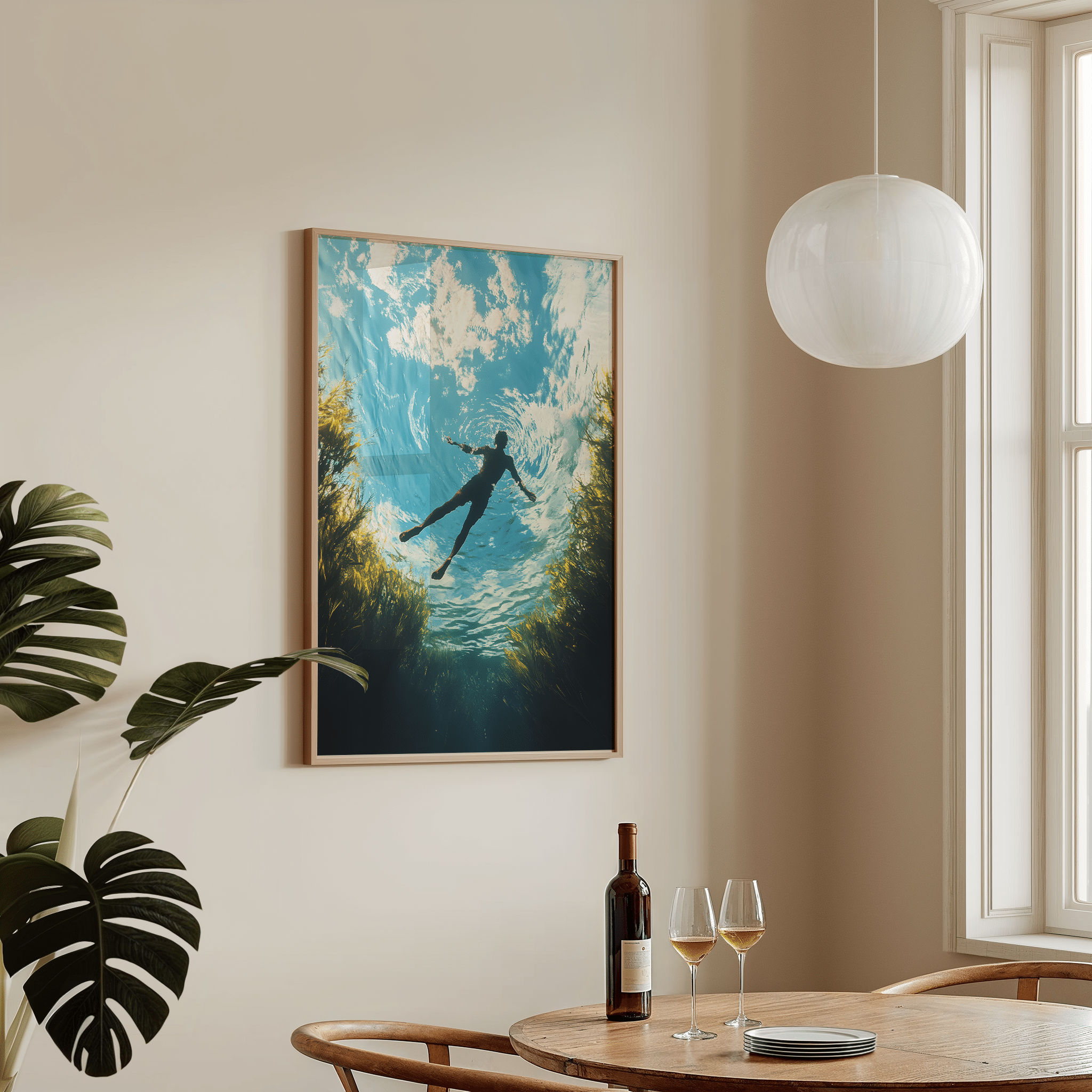 Floating In A River Poster - Premium Semi - Glossy Poster - The House Of BLOC