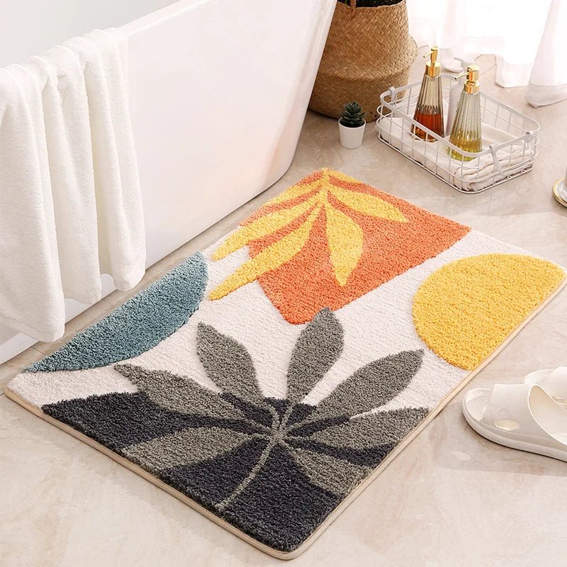 Floral Non Slip Bathmat - The House Of BLOC