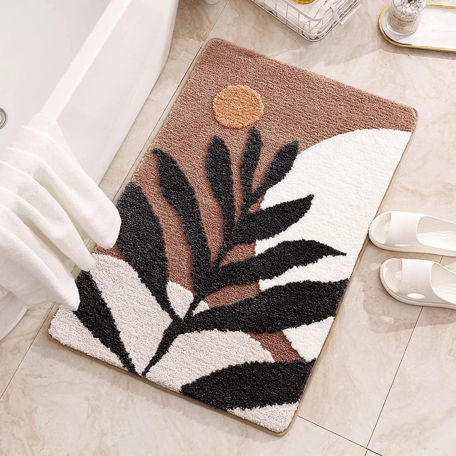 Floral Non Slip Bathmat - The House Of BLOC