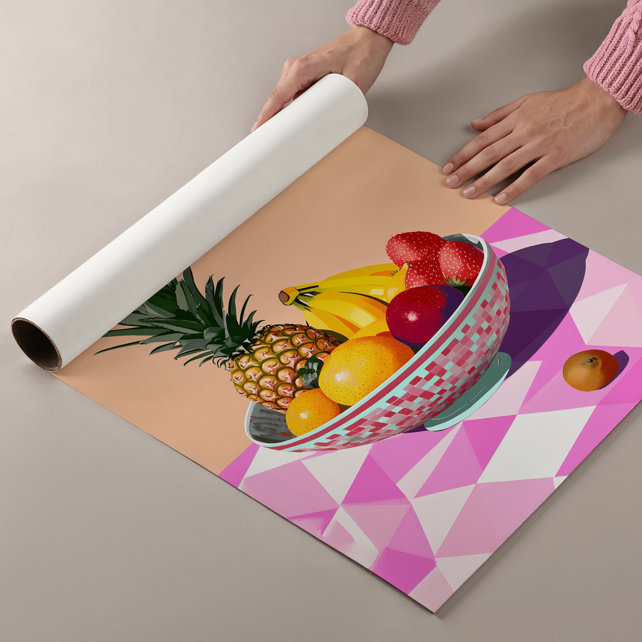 Fruit Parade - Premium Semi - Glossy Poster - The House Of BLOC