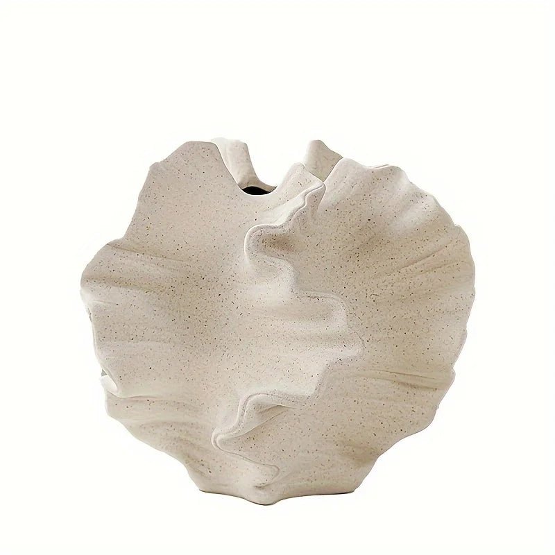 Geometric Wavy Pattern Porcelain Vase - The House Of BLOC