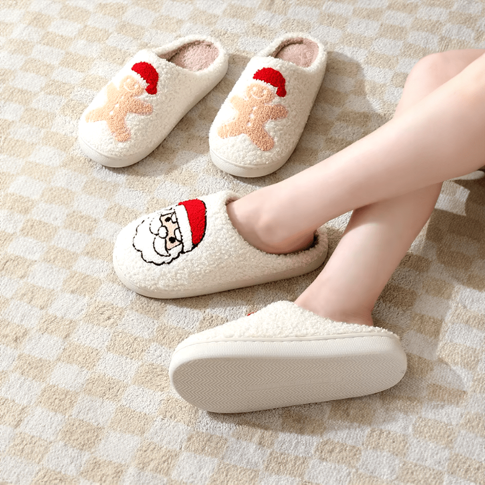 Gingerbread Man Christmas Home Slippers - The House Of BLOC