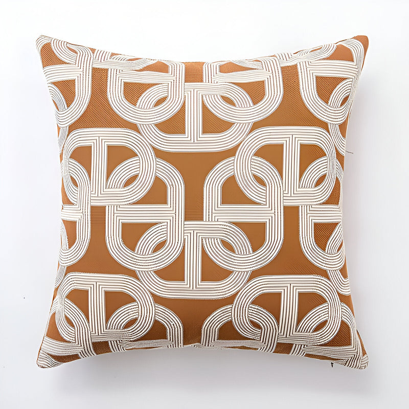 Gold Geometric Design Cushion Cover - The House Of BLOC