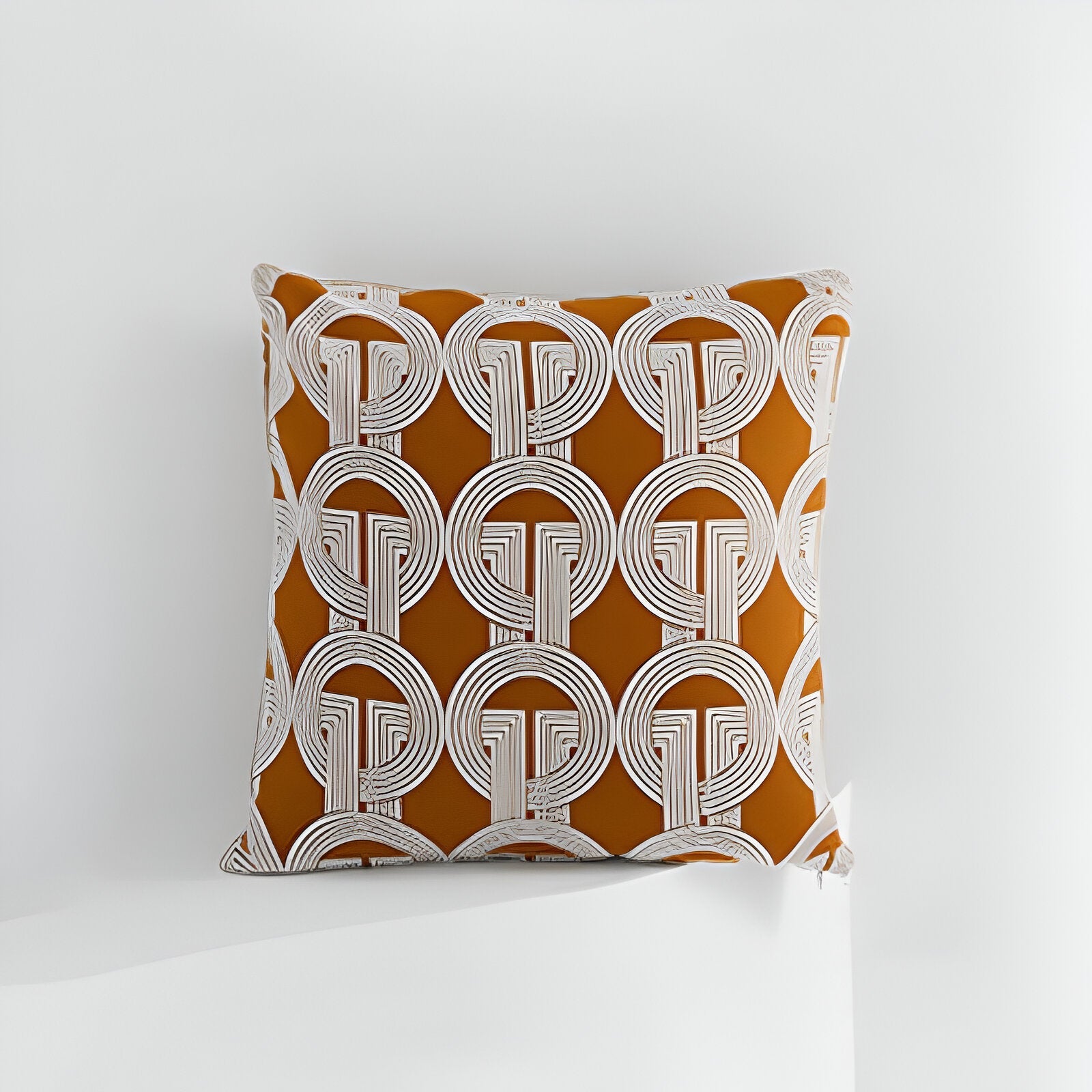 Gold Geometric Design Cushion Cover - The House Of BLOC